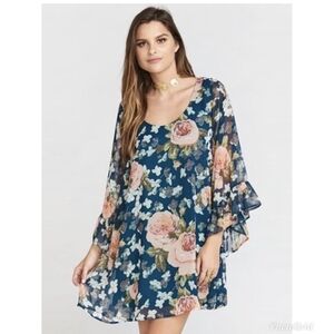 Show Me Your Mumu Boomerang Dress Fall In Love Floral Boho Low Back Medium